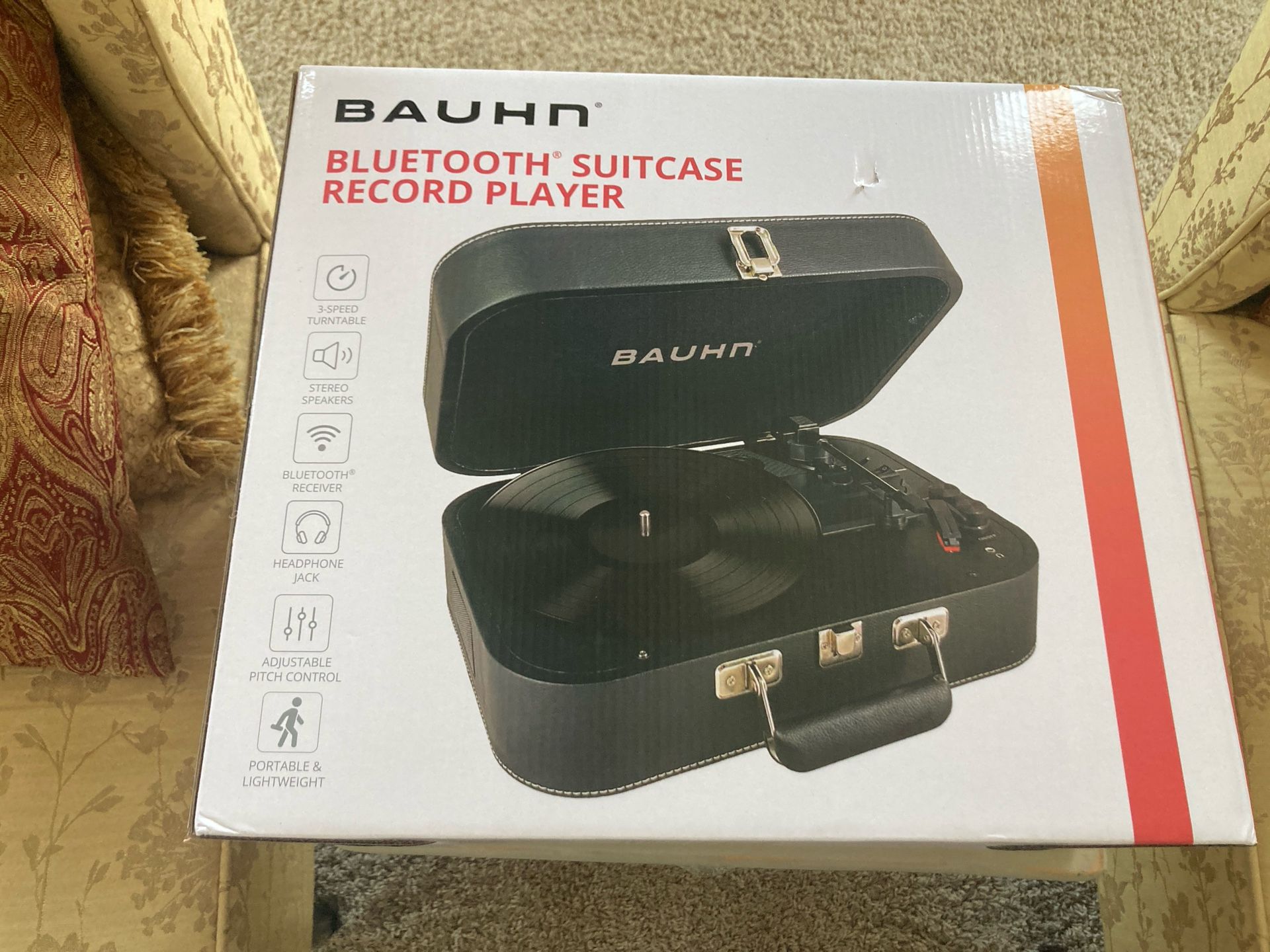 Bauhn Bluetooth Record Player - 2 new