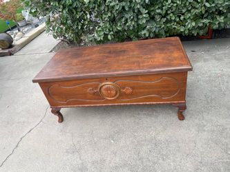 Vintage wooden chest box