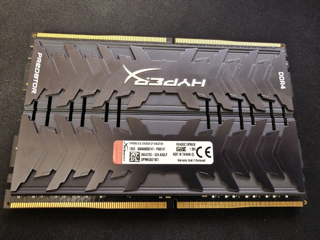 HyperX Fury DDR4 16GB (2×8GB) 2666MHz CL16 – Excellent Condition