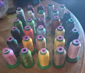 Lot of 29 Ackermann isacord embroidery thread