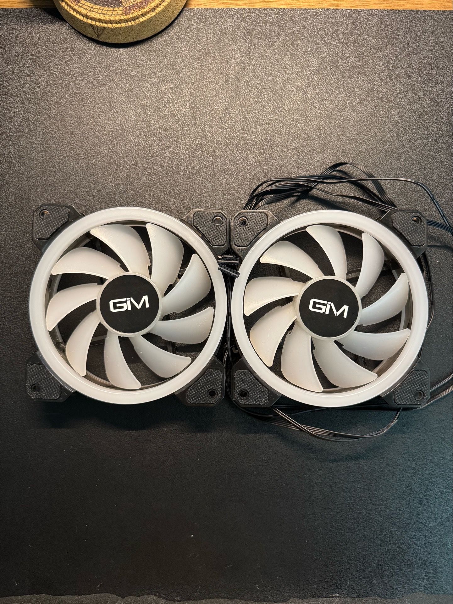 2x GIM 120mm RGB Case Fans (6-Pin, No Hub) – Good Condition