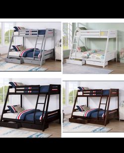 Bunk Bed full and twin Not including mattress