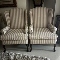 Pair Of Wind Back Chairs