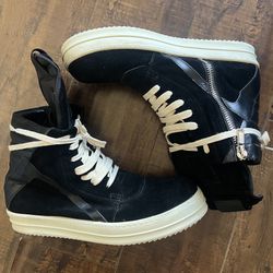 Rick Owens suede geobasket