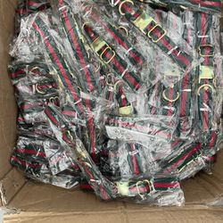 Box Of Gucci Inspired Dog Collars 