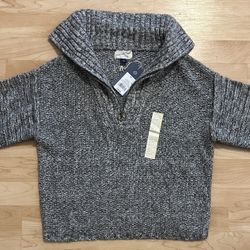 Universal Thread - New With Tags -Gray Quarter Zip Up Sweater - Size Small 