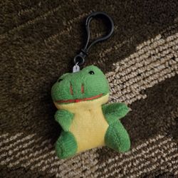Plush frog keychain