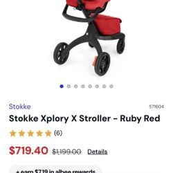 STOKKER SPLORY X V3 STROLLER HARD PINK ESPECIAL EDITION  $20