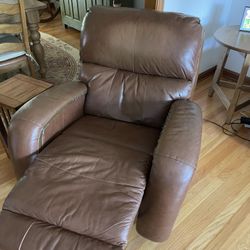 Brown Leather Arm Chair