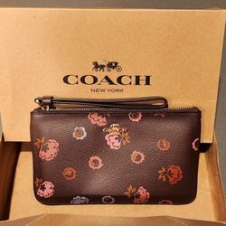 Coach Large Wristlet with Primrose Floral Print