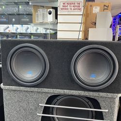 Alpine S Series Dual 10 Inch Subwoofer With Custom Box