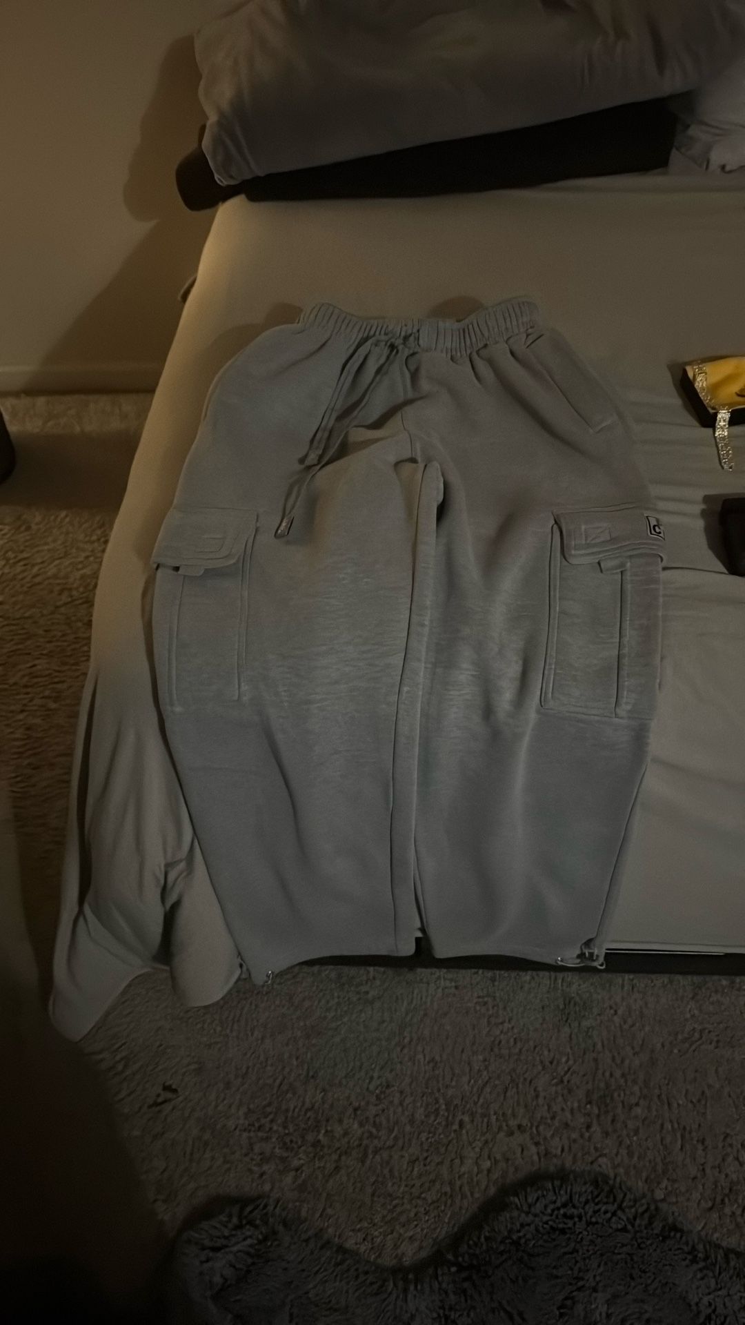 Grey Proclub Cargo Sweats Small