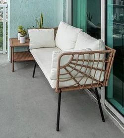 Balcony set table and sofa
