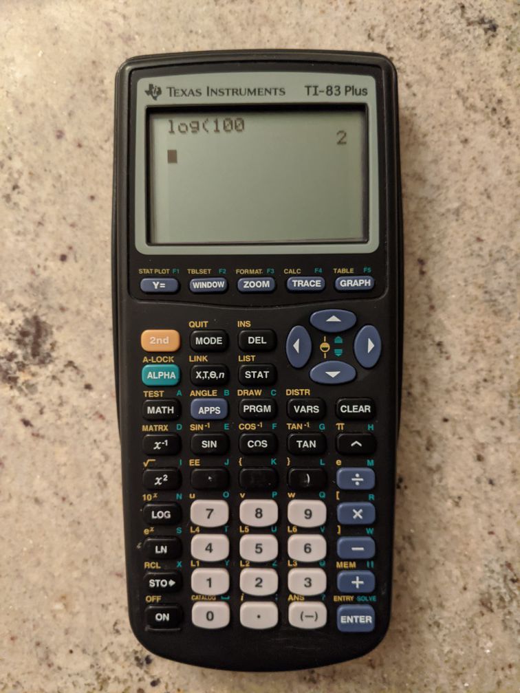 TI 83 plus Texas instruments graphing calculator