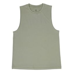 Alo Yoga Conquer Muscle Tank Top Mens Medium M Limestone Green Gym Shirt Running