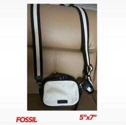 Fossil Crossbody Bag Black and White