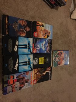 Various sports related vhs tapes