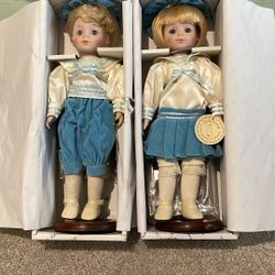 Duck House, Porcelain Doll Collection Twins