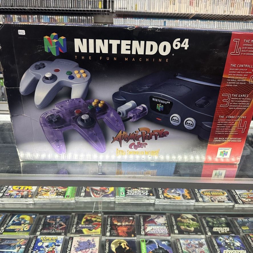 Nintendo 64 Complete In Box $250 Gamehogs 11am-7pm