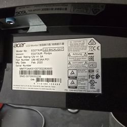ACER ED273UR Curved 27 Inch  LED GAMING MONITOR