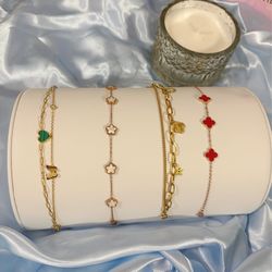 ✨Stainless Steel Clover Bracelets 🌷