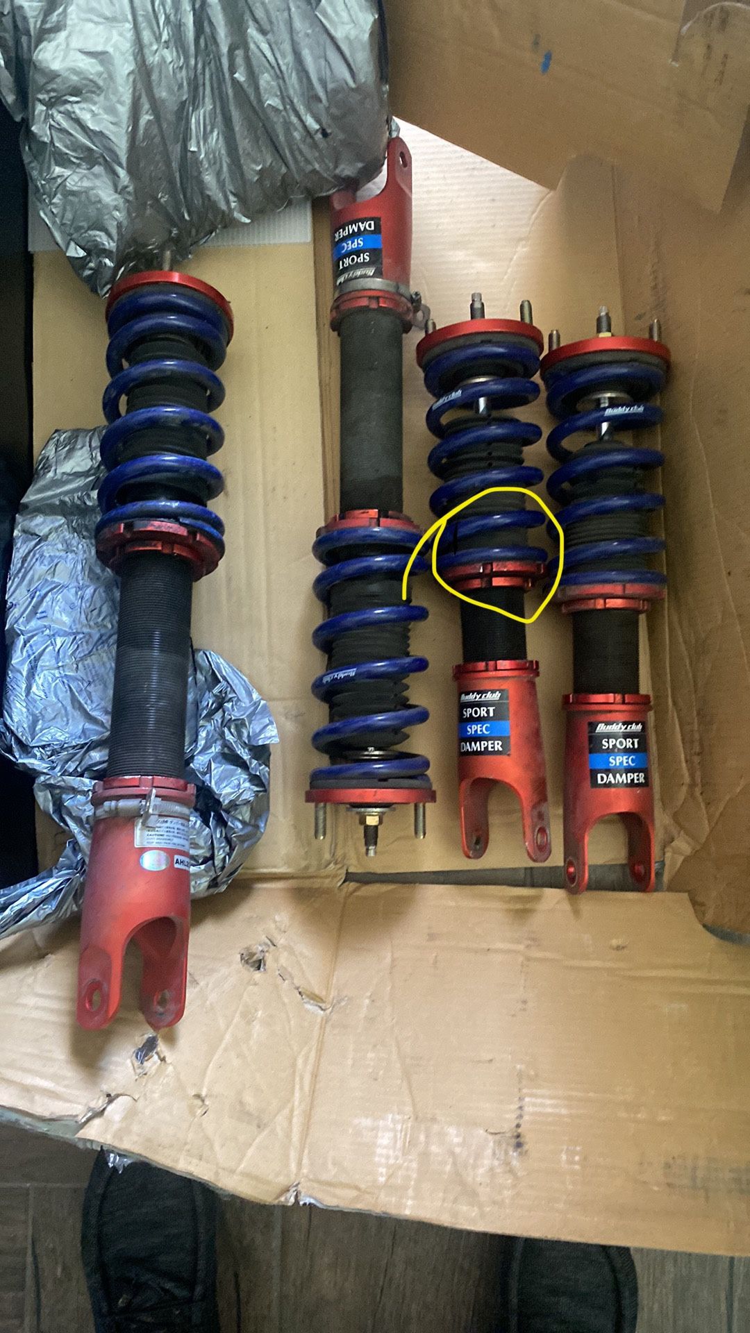 Honda S2000 Buddy Club Coilovers