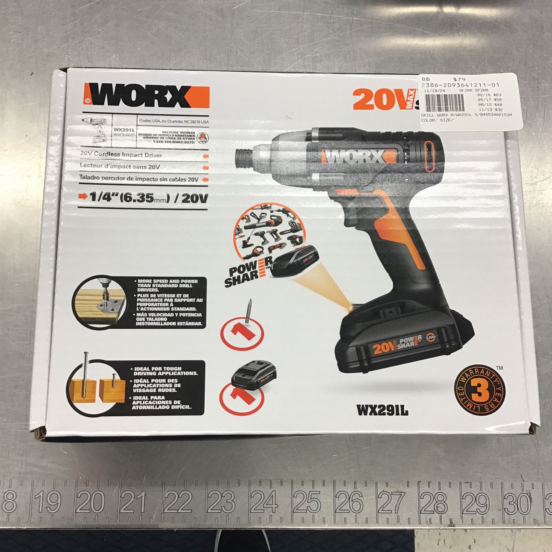 WorX Cordless Impact Drill