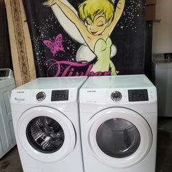 SAMSUNG WASHER AND ELECTRIC DRYER 