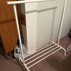 IKEA RIGGA Clothes Rack (white)
