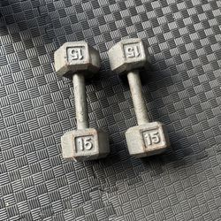 15 Lbs Dumbell Set 