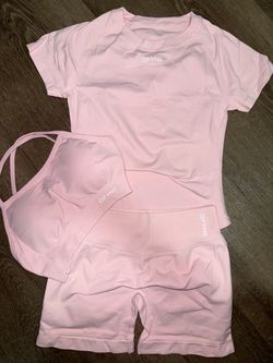 DFYNE Pink 3-Piece Activewear Set