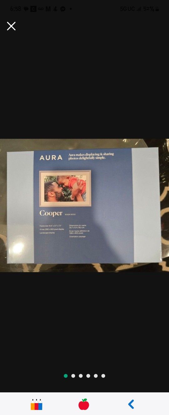 Aura Home 10.1" Cooper Digital Photo Frame,