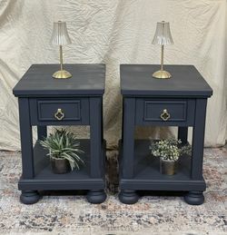 Navy Nightstand Pair 
