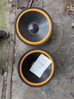 Vintage 225 watt 15 amp 4 ohm subwoofers.