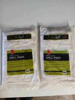 Bbq Grill Pads Cotton Barbeque 6 pack