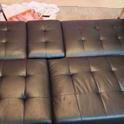 Leather Futon Couch