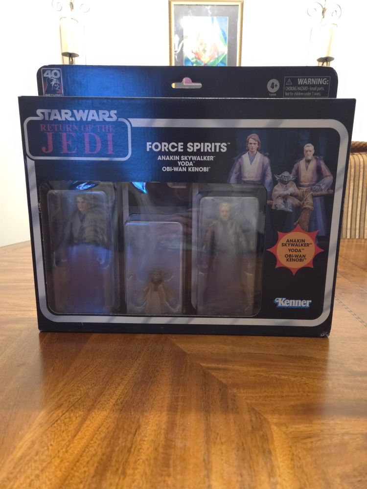 Star Wars Exclusive Force Spirits Anakin Skywalker Yoda Obi-Wan Kenobi TBS 6"