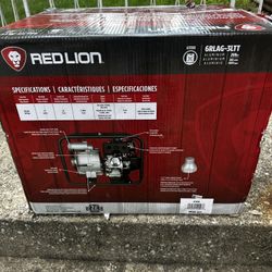 Red Lion 6 HP Gas-Powered 3 in. Aluminum Trash Pump, 285 GPM, 208cc