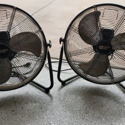 (2) Heavy Duty Fans