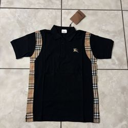 Burberry Patterned Polo Shirt Medium