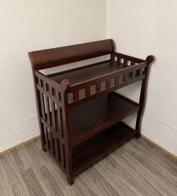 Solid Wood Baby Changing Table / Storage Shelf – Good Condition