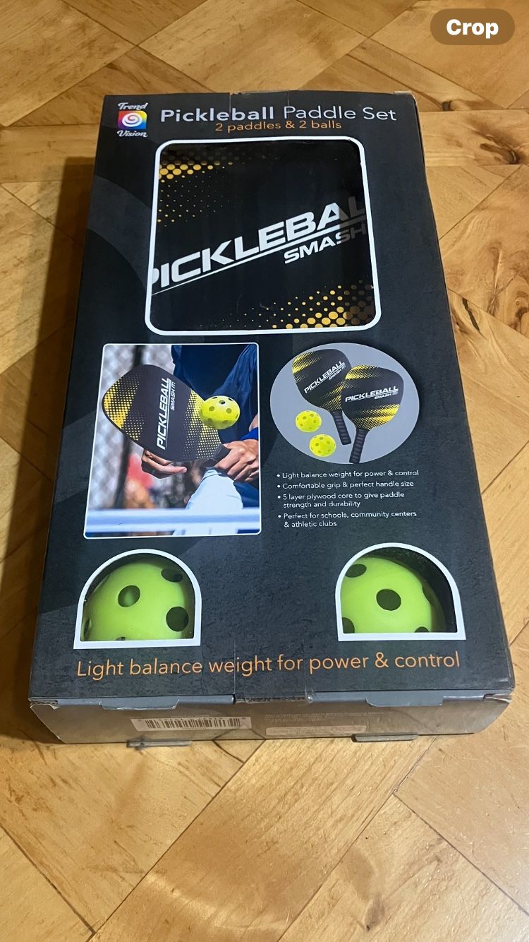 Trend Vision Pickleball Set With 2 Paddles And 2 Balls