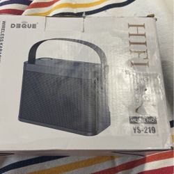 DBQUE Wireless Karaoke Speaker With Two Microphones