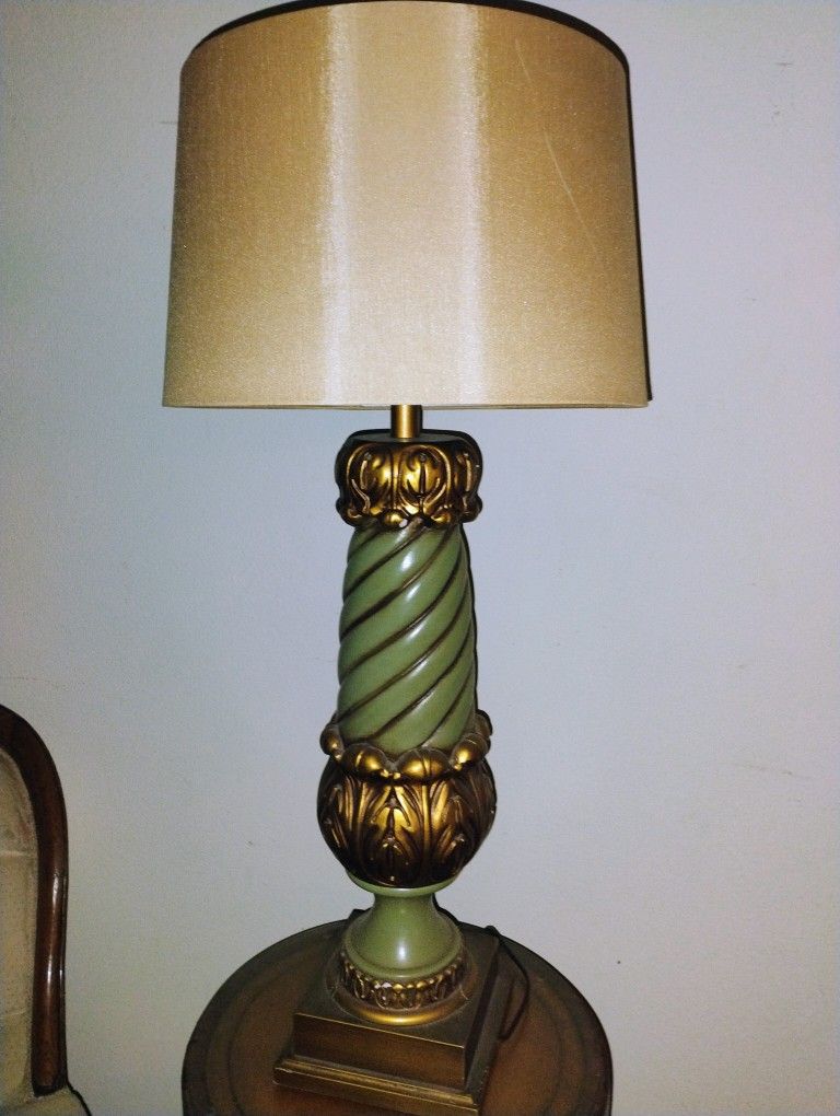 Antique Green Lamp