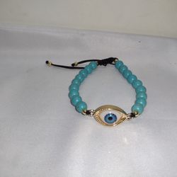 Adjustable Evil Eye Bracelet 