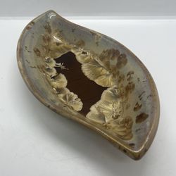 Abstract Crystalline Glazed Pottery Dish by Wyndham Brooke Haven (Sea Grove) for JUST $50!