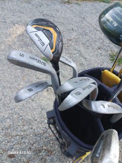 Left Hand Clubs And Bag