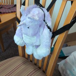 Unicorn Fluffy Backpack ($20 OBO)