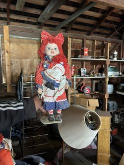 Raggedy Ann Porcelain Doll