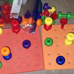 Stacking Board with pegs